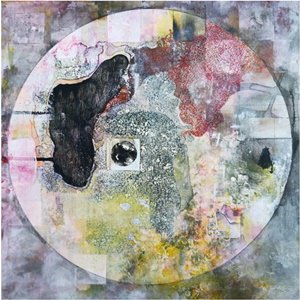 Secret-mixed media, 40x40 - 2024